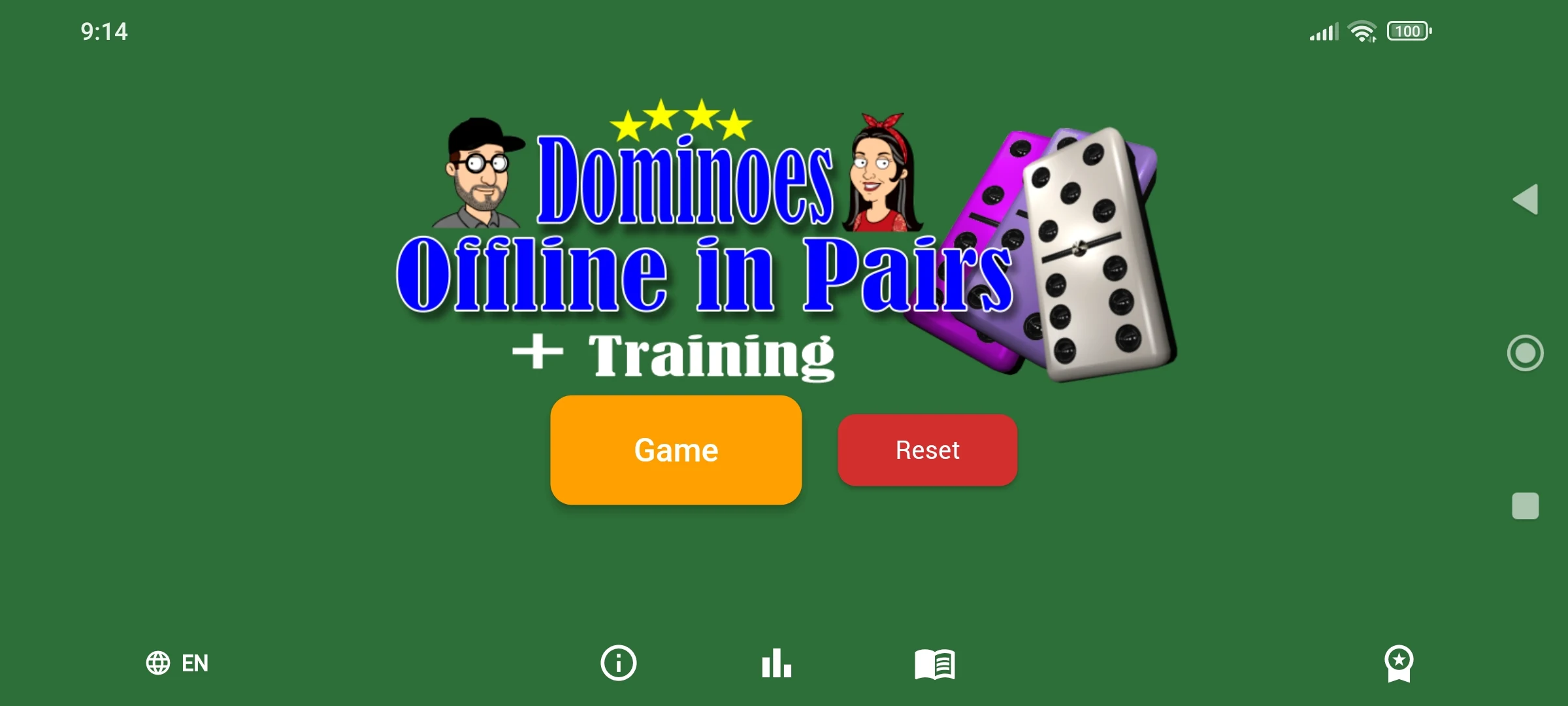 Dominoes in Pairs - AI Game screenshot